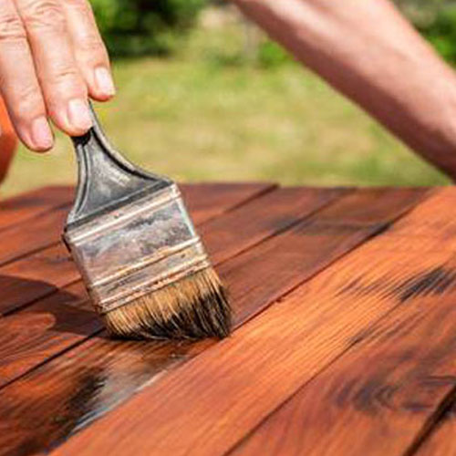 Preparation of the wooden support