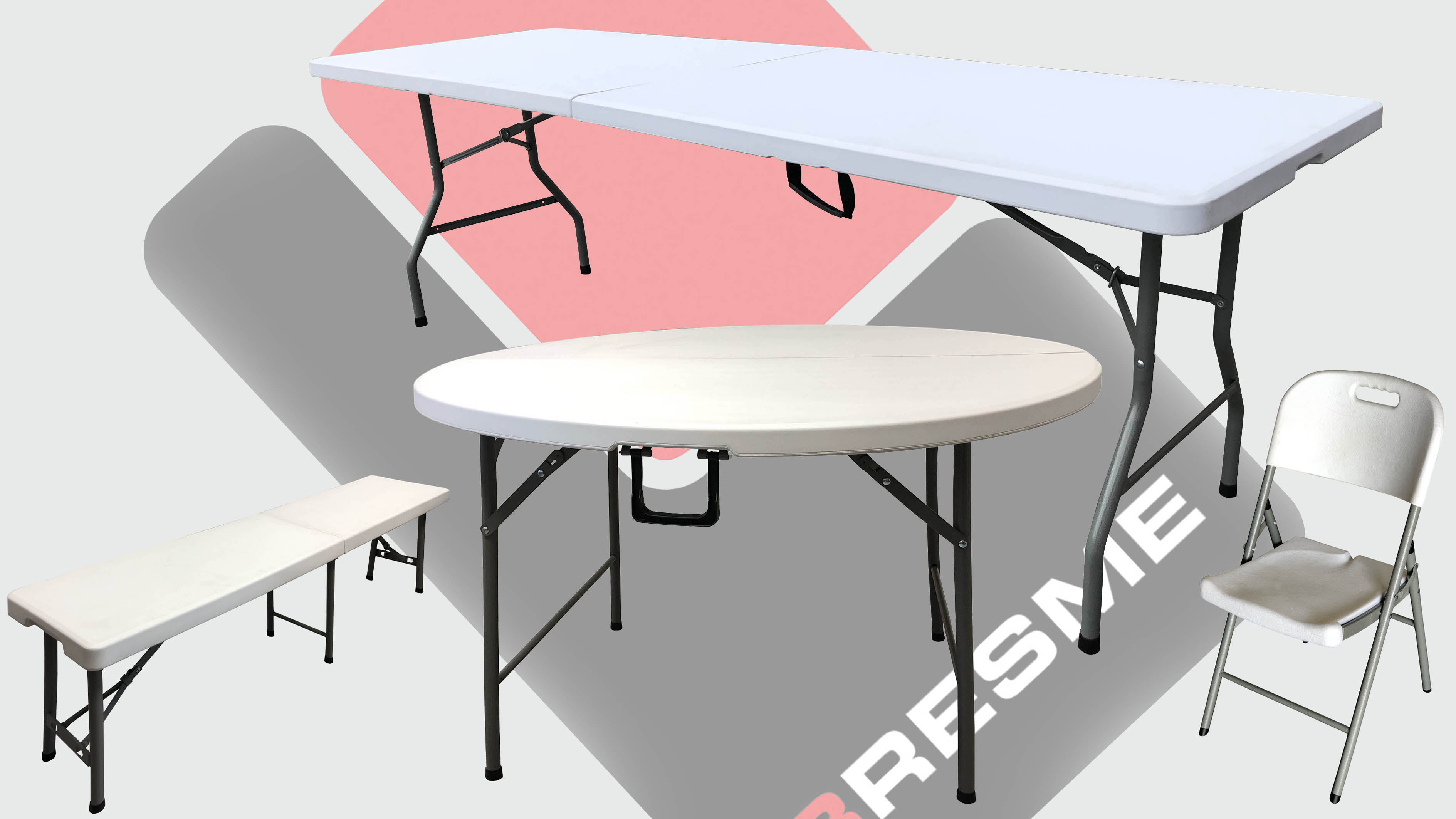 Resin tables and chairs