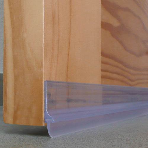 Burlete PVC labio transparente 1m BURCASA
