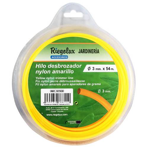 RIEGOLUX Hilo Desbrozadora, Nylon Redonda, Verde, 3 mm x 100 m, Hilo  Desbrozadora para Disco Desbrozadora, Hilo de Nylon de Desbrozadora para  Cortacespede, Jardín y Exteriores : : Jardín