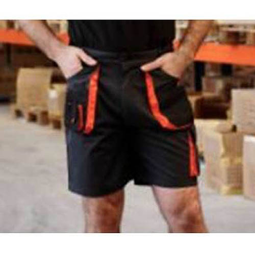 Pantalon Corto Negro / Naranja  962 Toprange