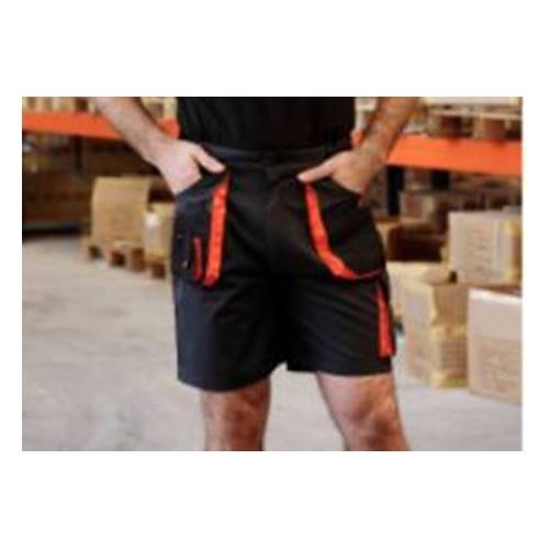 Pantalon Corto Negro / Naranja  962 Toprange