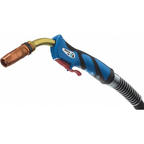 Bruciatore MB 15 Curvo A Gas Per Saldatrici MIG/MAG - Compatibile Con Ergoplus, Tops PLUS, TBI150, SB15 (Attacco M10x1, 200A)